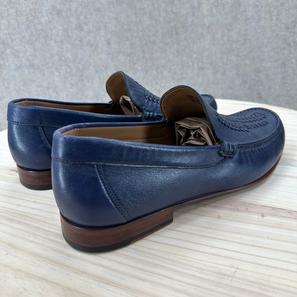 Florsheim Beaufort Weave Leather Loafers 11D Mens Slip On Dress Shoes Moc Toe - Picture 6 of 15